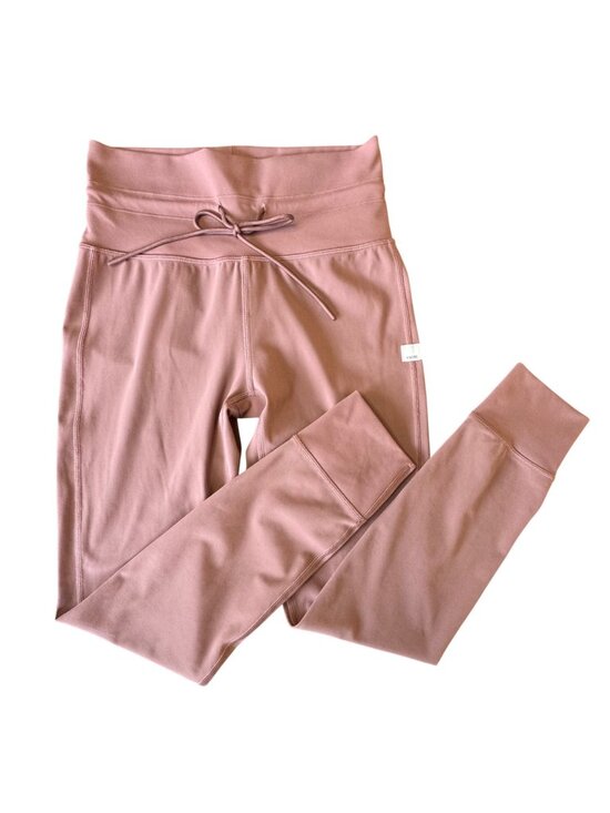 Vuori Pants - VUORI Daily Legging Womens S Sedona Brown Mauve Drawstring High-Waisted Leggings